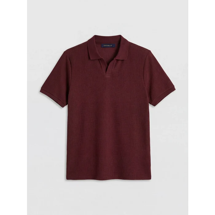 SOUTHBLUE Mürdüm Polo Yaka Erkek Tişört