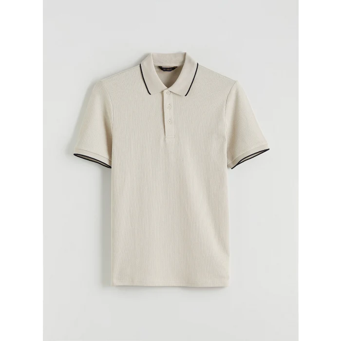 SOUTHBLUE Bej Polo Yaka Erkek Tişört