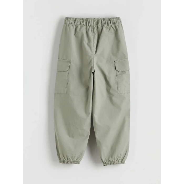 LCW Kids Yeşil Beli Lastikli Loose Fit Erkek Çocuk Pantolon