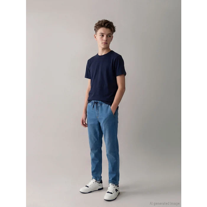 LCW Kids İndigo Erkek Çocuk Slim Fit Jean Pantolon