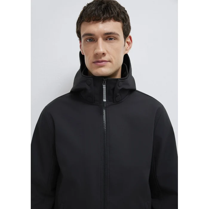 Mavi 0110763-71379 Kapüşonlu Siyah Ceket