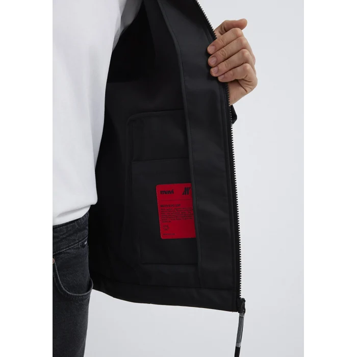 Mavi 0110763-71379 Kapüşonlu Siyah Ceket