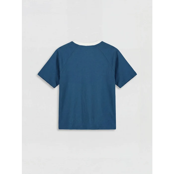 LCW Kids İndigo Bisiklet Yaka Kız Çocuk Tişört ve Eşofman Altı