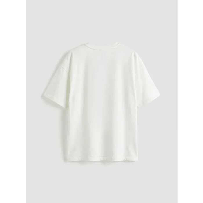 LCW Kids Beyaz Baskılı Kız Çocuk Tişört ve Pantolon