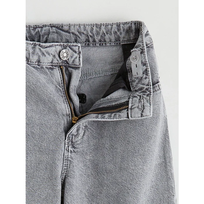 LCW Kids Karışık Wideleg Taşlı Kız Çocuk Jean Pantolon