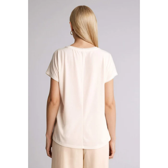 Defacto H2449AXER105 Ekru Baskılı Kısa Kollu Tişört