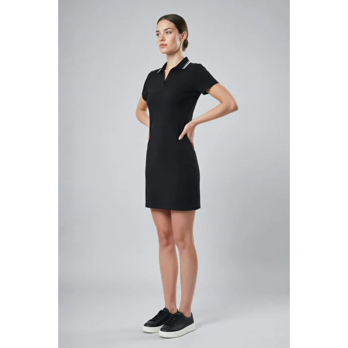 Defacto D9319AXBK81 Siyah Standart Fıt Pike Elbise