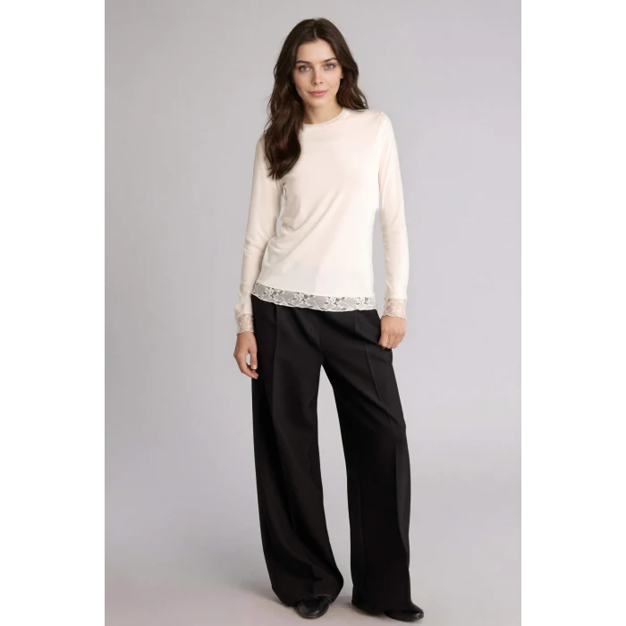 Defacto H2944AXER105 Ekru Fıtted Modal Uzun Kollu Tunik