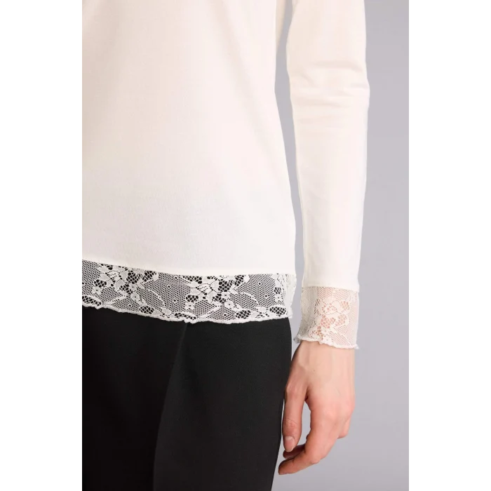 Defacto H2944AXER105 Ekru Fıtted Modal Uzun Kollu Tunik