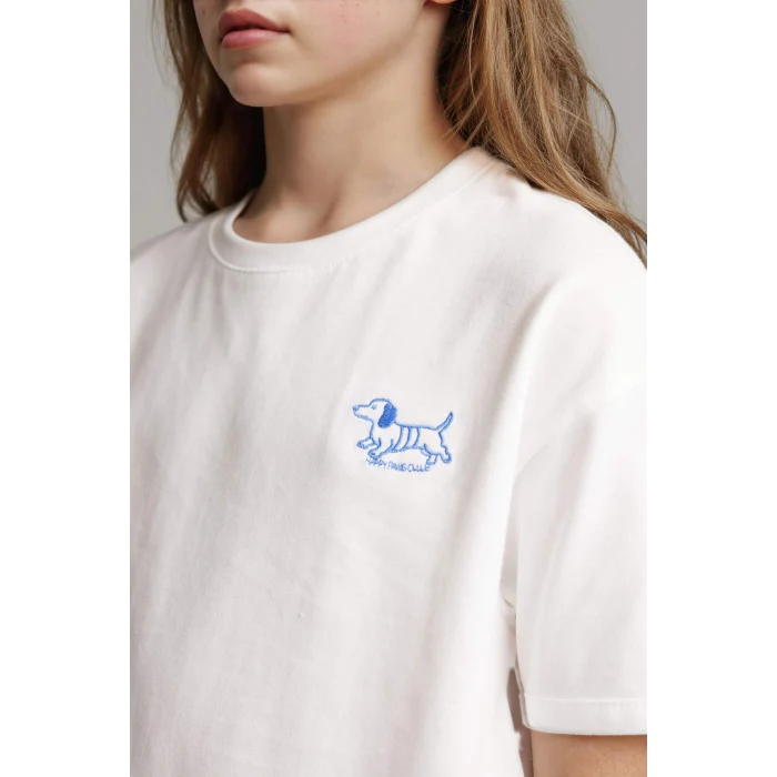 Defacto H2759A8ER105 Ekru Tişört Etek 2li Takım Kız Çocuk