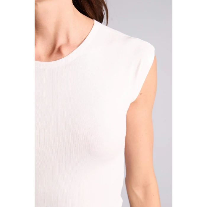 Defacto F0685AXER105 Ekru Slım Fıt Basıc Modal Tişört