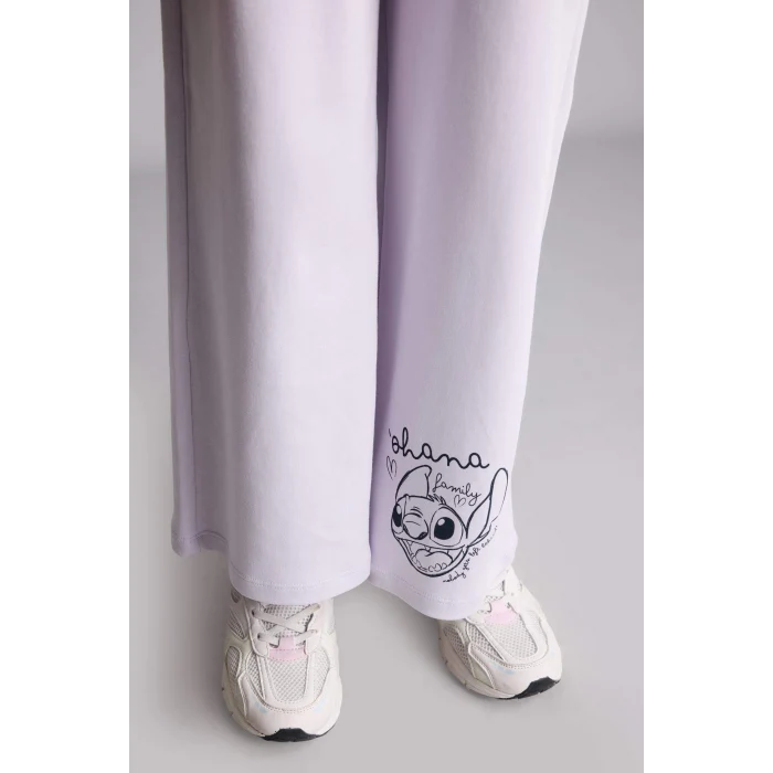 Defacto H2755A8PR307 Mor Dısney Lılo & Stıtch 2li Takım Kız Çocuk