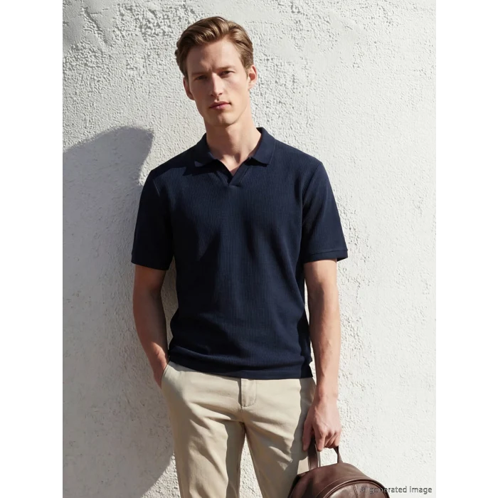 SOUTHBLUE Lacivert Polo Yaka Erkek Tişört