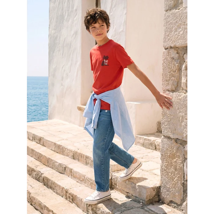 LCW Kids İndigo Baggy Fit Erkek Çocuk Jean Pantolon
