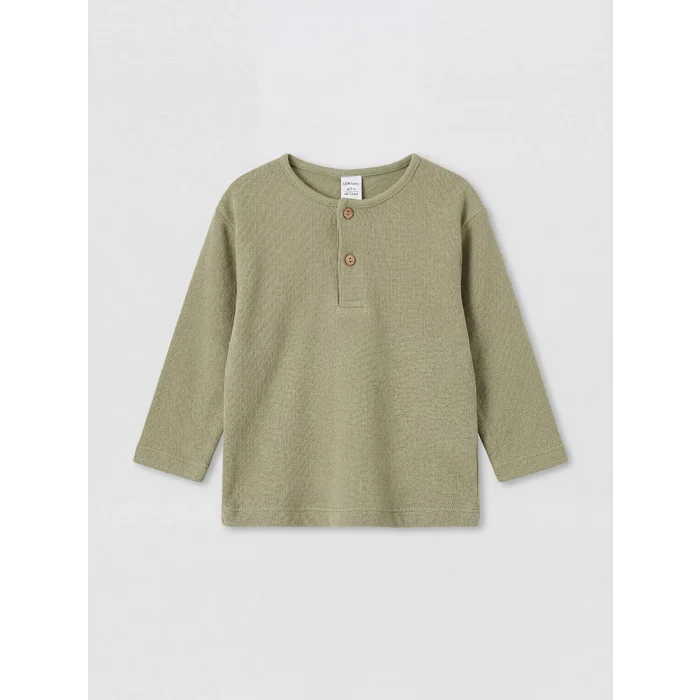 LCW baby Haki Erkek Bebek Tişört ve Pantolon