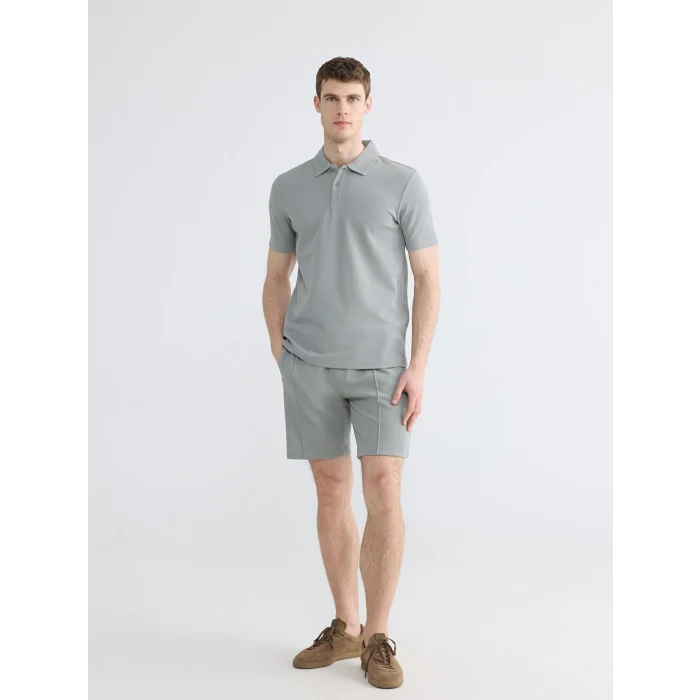LCWAIKIKI Classic Gri Polo Yaka Erkek Tişört