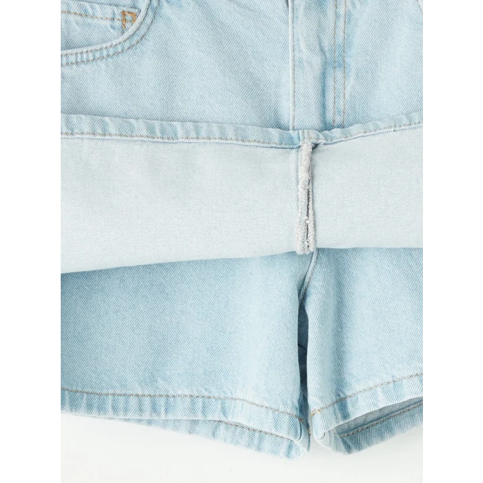 LCW Kids Mavi Kız Çocuk Jean Şort Etek