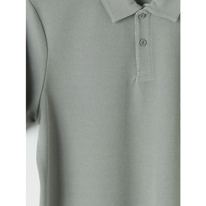 LCWAIKIKI Classic Gri Polo Yaka Erkek Tişört