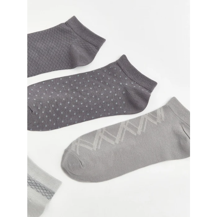 LCW ACCESSORIES Karışık Desenli Erkek Bambu Patik Çorap 5li