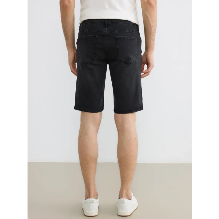 LCW Jeans Siyah Standart Kalıp Erkek Jean Şort