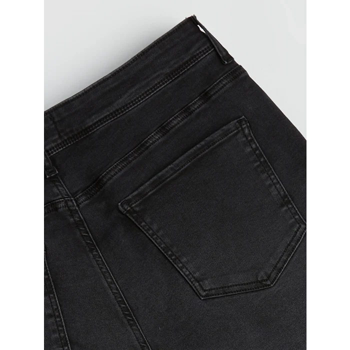 LCW Jeans Siyah Standart Kalıp Erkek Jean Şort