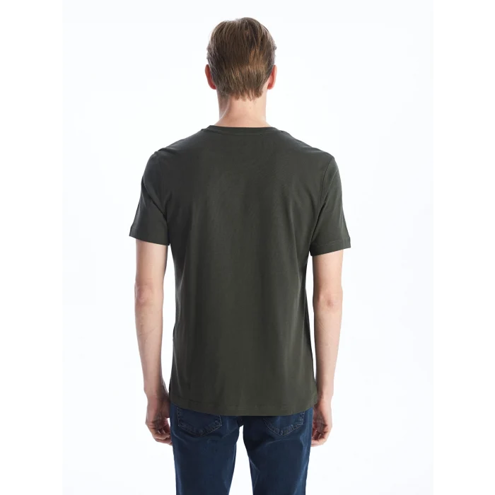 SOUTHBLUE Haki Bisiklet Yaka Kısa Kollu Baskılı Penye Erkek Tişört