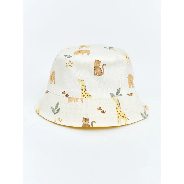 LCW baby Ekru Erkek Bebek Bucket Şapka