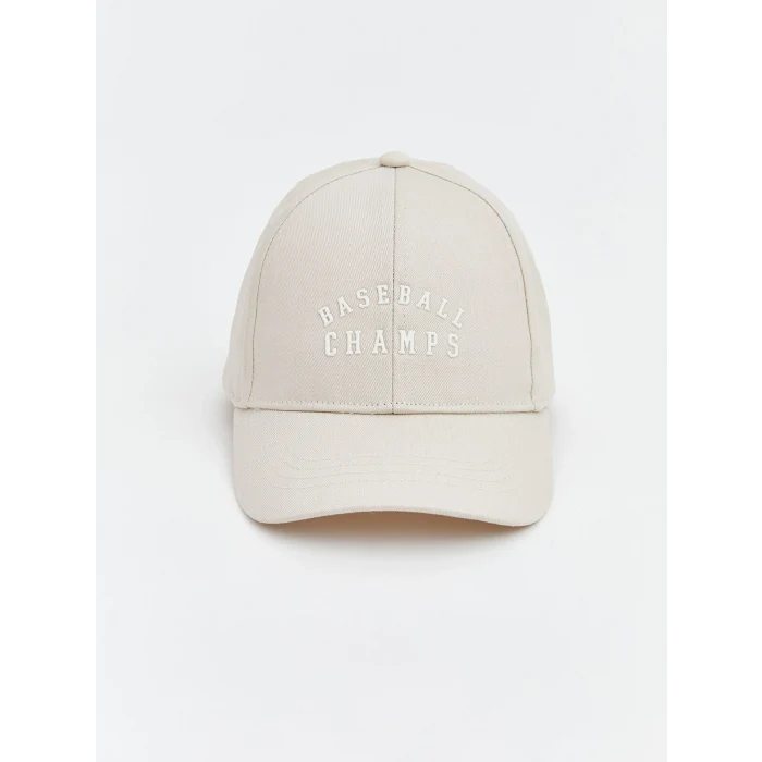 LCW ACCESSORIES Gri Yazı Nakışlı Erkek Çocuk Kep Şapka