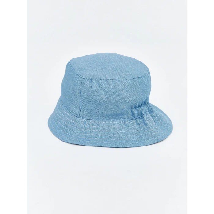 LCW baby İndigo Baskılı Erkek Bebek Bucket Şapka
