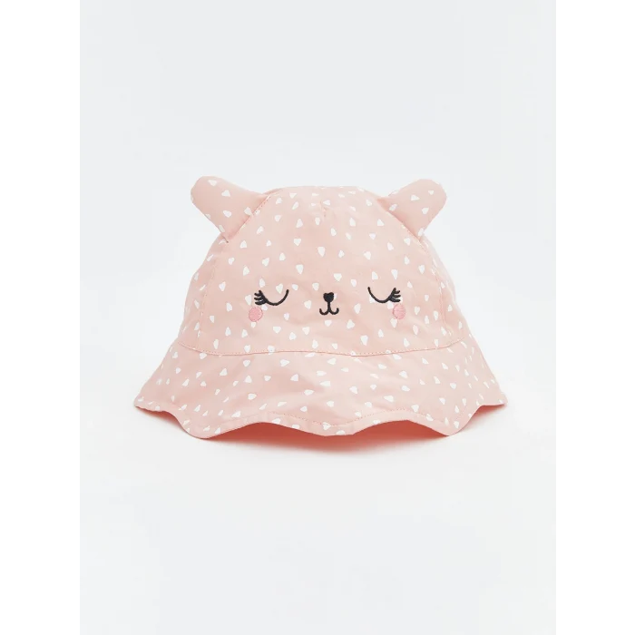 LCW baby Pembe Hayvan Figürlü Kız Bebek Bucket Şapka