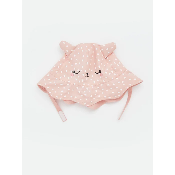 LCW baby Pembe Hayvan Figürlü Kız Bebek Bucket Şapka