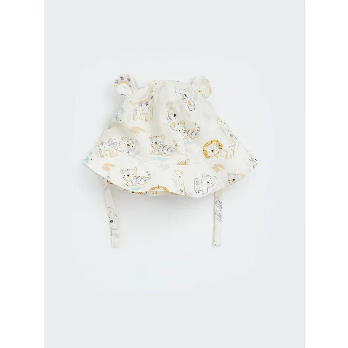 LCW baby Ekru Kulak Detaylı Erkek Bebek Bucket Şapka