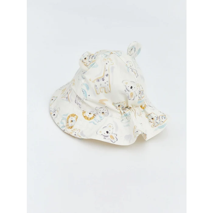 LCW baby Ekru Kulak Detaylı Erkek Bebek Bucket Şapka