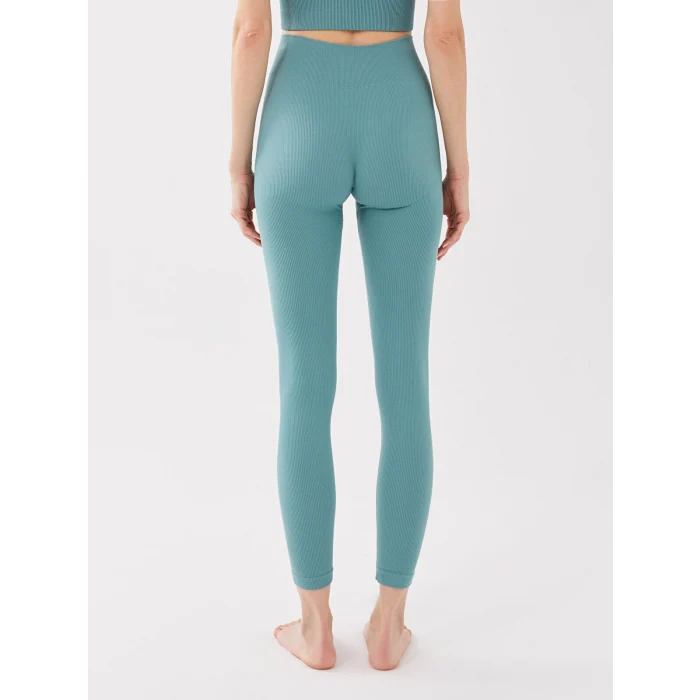 XSIDE ACTIVE Yeşil Beli Lastikli Düz Dikişsiz Kadın Tayt