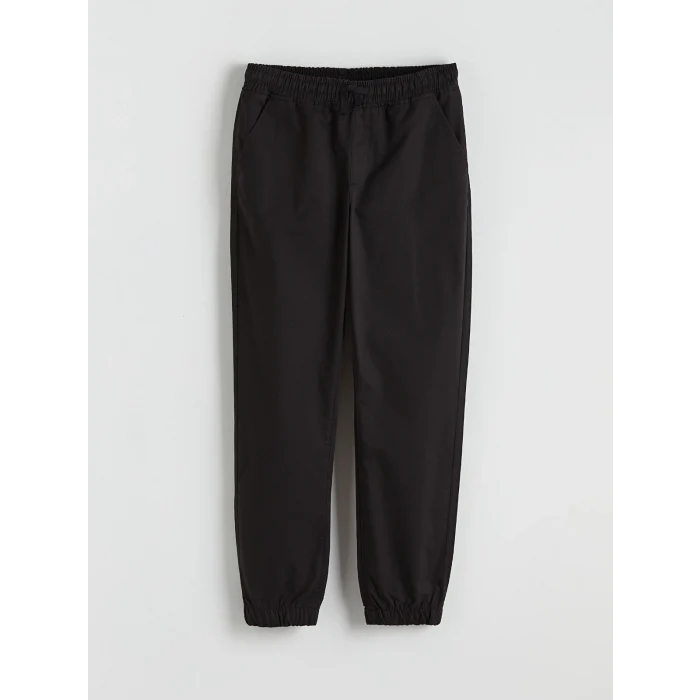LCW Kids Siyah Beli Lastikli Erkek Çocuk Jogger Pantolon