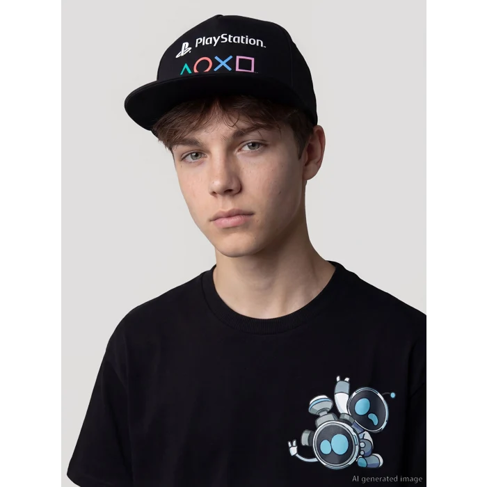 LCW ACCESSORIES Siyah Playstation Baskılı Erkek Çocuk Kep Şapka