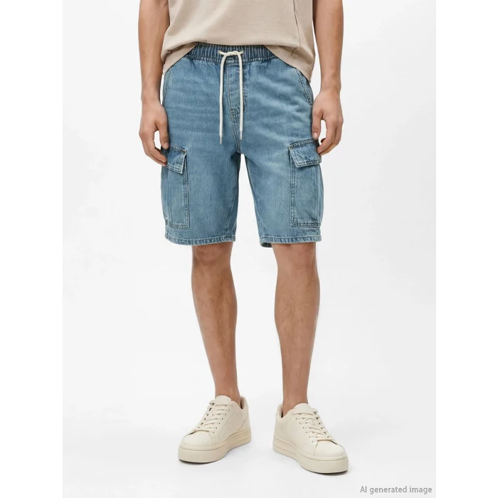 LCW Jeans İndigo Regular Fit Erkek Jean Şort