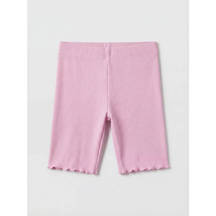 LCW Kids Beyaz Taşlı Kız Çocuk Fitilli Tişört ve Tayt