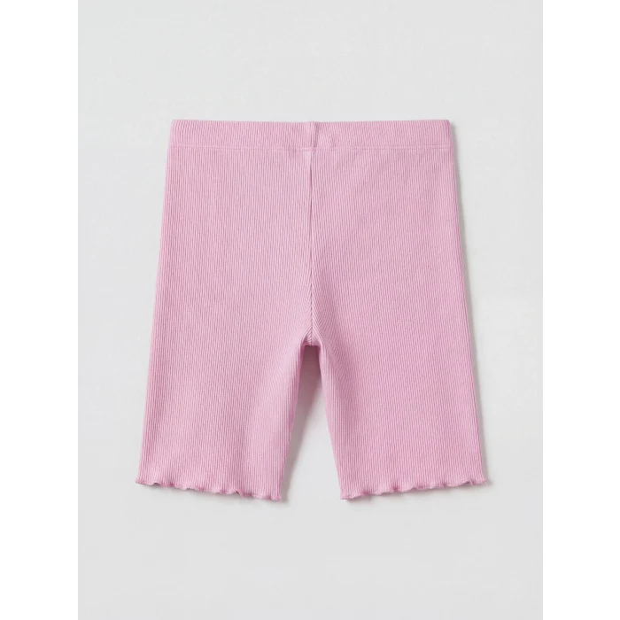 LCW Kids Beyaz Taşlı Kız Çocuk Fitilli Tişört ve Tayt