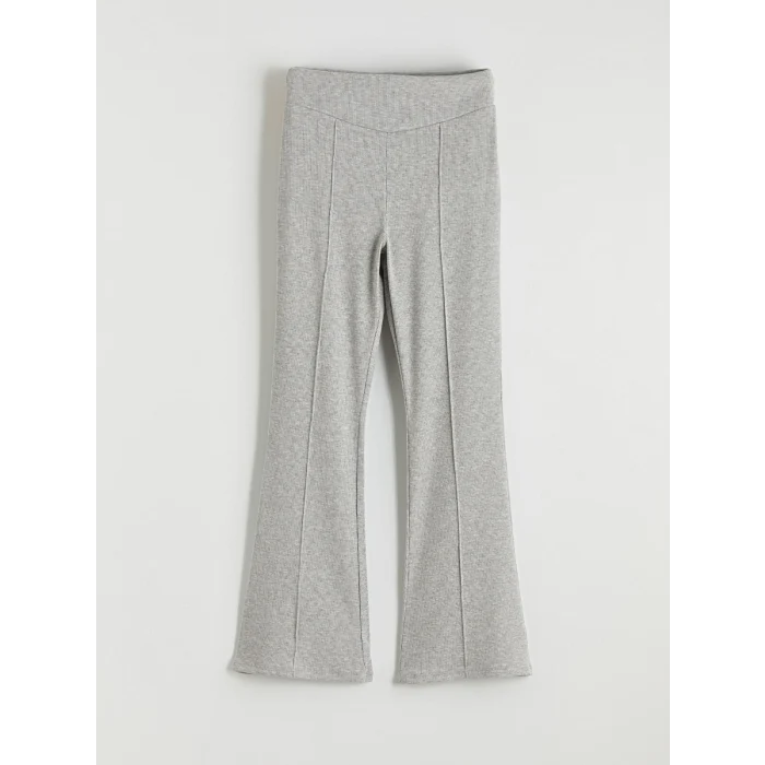 LCW Kids Gri Kısa Kollu Kız Çocuk Tişört ve Tayt