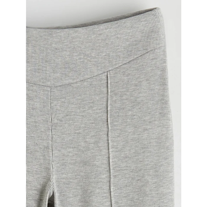 LCW Kids Gri Kısa Kollu Kız Çocuk Tişört ve Tayt