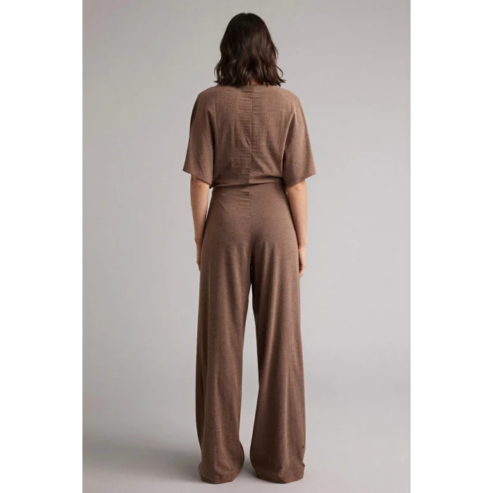Defacto H3879AXBN558 Kahve Wıde Leg Krep Pantolon