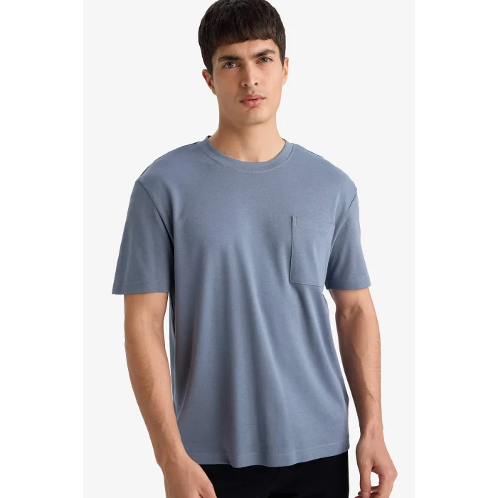 Defacto G1286AXGR504 Gri REGULAR FIT %100 Pamuk Tişört