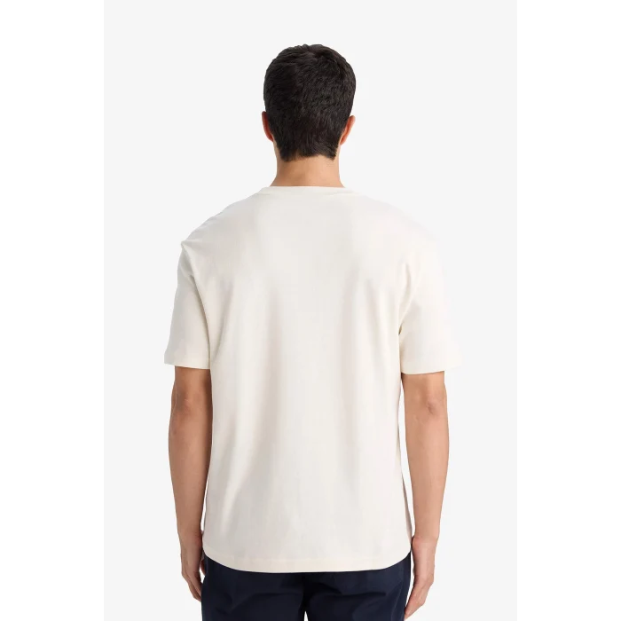 Defacto G1286AXER100 Ekru REGULAR FIT %100 Pamuk Tişört