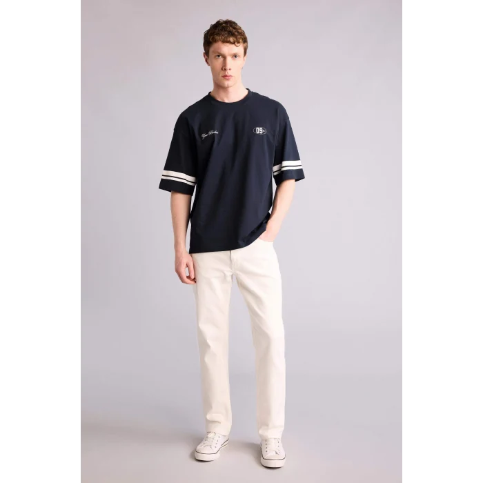 Defacto F9005AXWT34 Beyaz Esnek Belli Carrot Fit Jean Pantolon