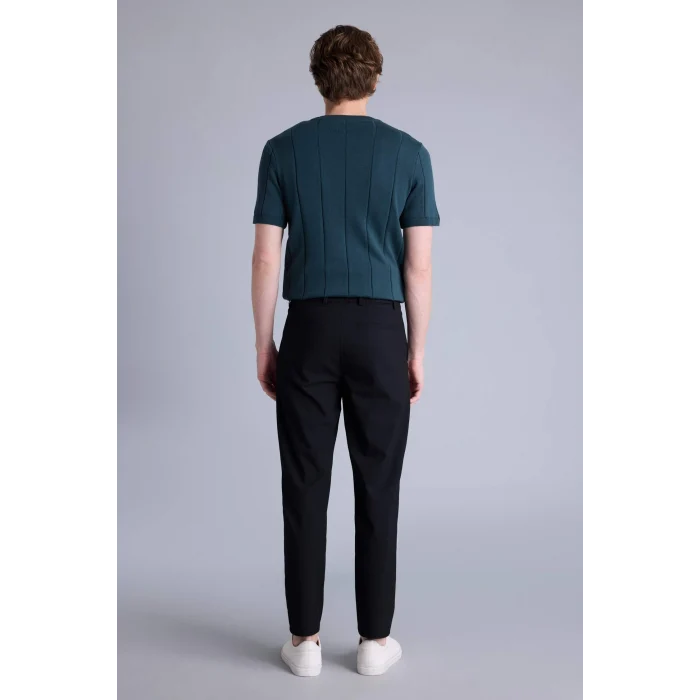 Defacto H3112AXBK27 Siyah Tailored Fit Dokuma Pantolon