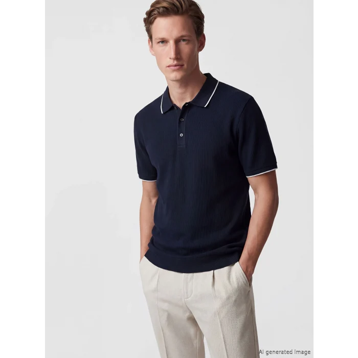 SOUTHBLUE Lacivert Polo Yaka Erkek Tişört