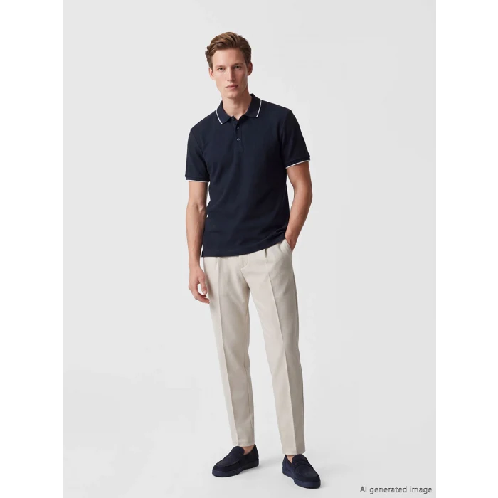 SOUTHBLUE Lacivert Polo Yaka Erkek Tişört