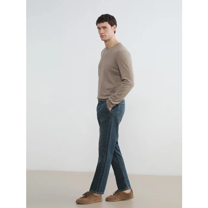 LCW Jeans Yeşil Straight Fit Erkek Jean Pantolon