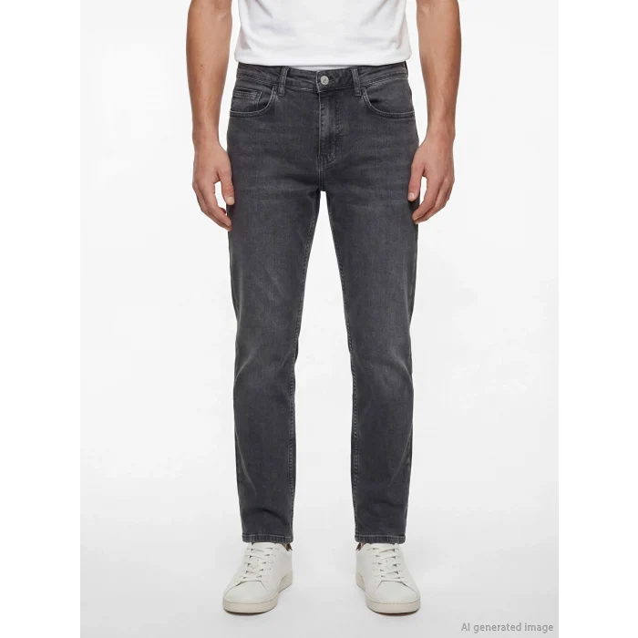 LCW Jeans Gri 779 Regular Fit Erkek Jean Pantolon